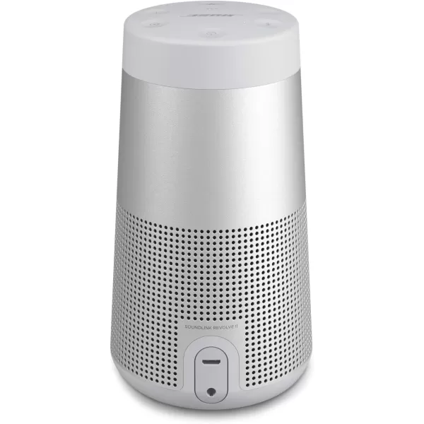 Bose SoundLink Revolve Series II Portable Bluetooth Speaker  Wireless WaterResistant Speaker with 360 Sound BlackSilver Speaker