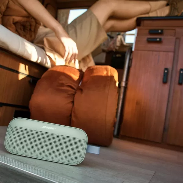 Bose New SoundLink Flex Portable Bluetooth Speaker 2nd Gen Portable Outdoor Speaker with HiFi Audio Up to 12 Hours Battery Life Waterproof and Dustproof SandstoneAlpine Sage