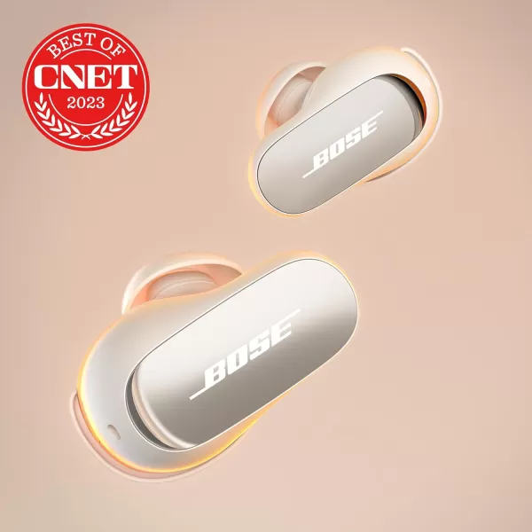 Bose QuietComfort Ultra Wireless Earbuds Noise Cancelling Earbuds Bluetooth Earbuds with Spatial Audio and WorldClass Noise Cancellation BlackWhite Smoke