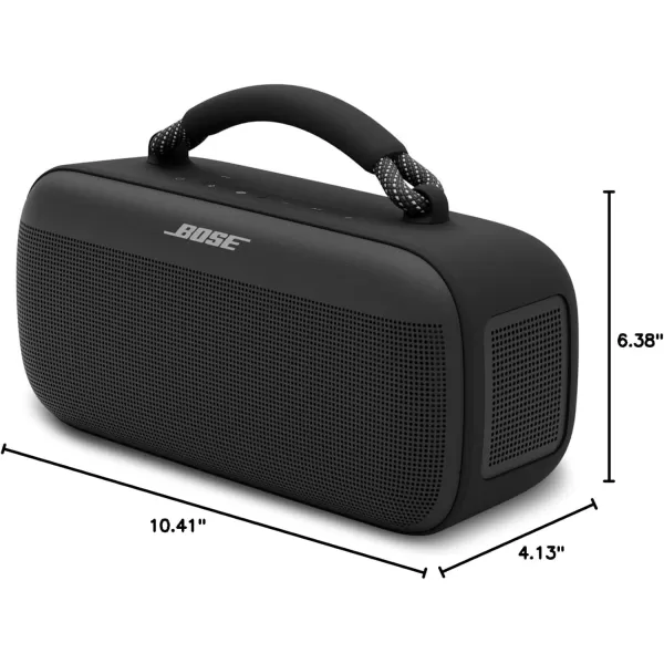 Bose SoundLink Max Portable Speaker Large Waterproof Bluetooth Speaker Up to 20 Hours of Battery Life USBC Builtin 35mm AUX Input Blue DuskBlack
