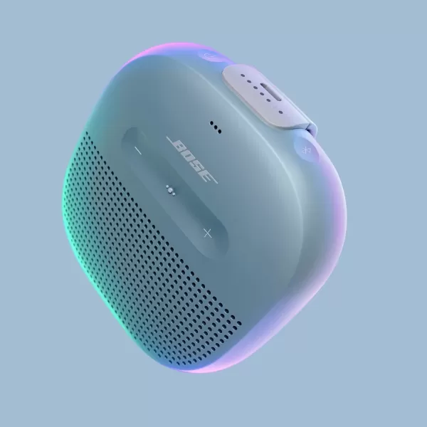 Bose SoundLink Micro Bluetooth Speaker Small Portable Waterproof Speaker with Microphone White SmokeBlue