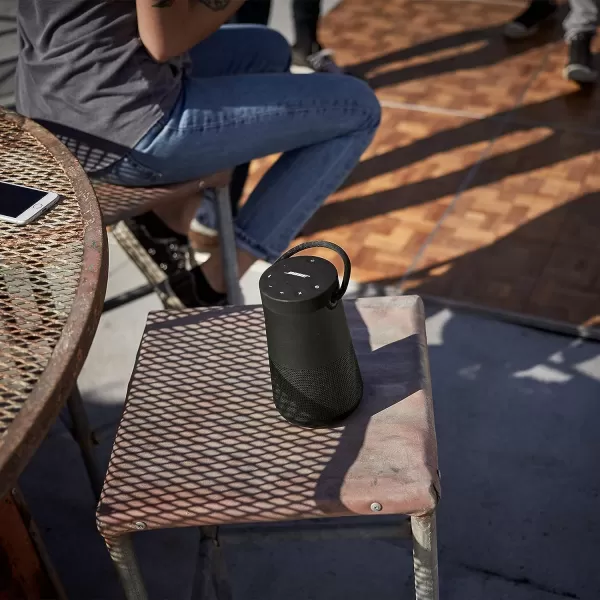 Bose SoundLink Revolve Series II Bluetooth Speaker Portable Speaker with Microphone Wireless Water Resistant Travel Speaker with 360 Degree Sound Long Lasting Battery and Handle BlackBlack
