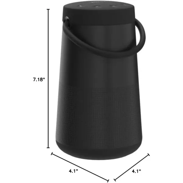Bose SoundLink Revolve Series II Bluetooth Speaker Portable Speaker with Microphone Wireless Water Resistant Travel Speaker with 360 Degree Sound Long Lasting Battery and Handle BlackBlack