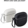 imageBose Case Cover for QuietComfort Earbuds II Protective Silicone Exterior with Aluminum Carabiner for Convenient Carrying Triple BlackTriple Black