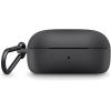 imageBose QuietComfort Earbuds Silicone Case Cover Protective Silicone Exterior with Aluminum Carabiner for Convenient Carrying White SmokeBlack