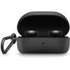 imageBose QuietComfort Earbuds Silicone Case Cover Protective Silicone Exterior with Aluminum Carabiner for Convenient Carrying White SmokeBlack