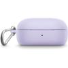 imageBose QuietComfort Earbuds Silicone Case Cover Protective Silicone Exterior with Aluminum Carabiner for Convenient Carrying White SmokeChilled Lilac