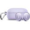 imageBose QuietComfort Earbuds Silicone Case Cover Protective Silicone Exterior with Aluminum Carabiner for Convenient Carrying White SmokeChilled Lilac