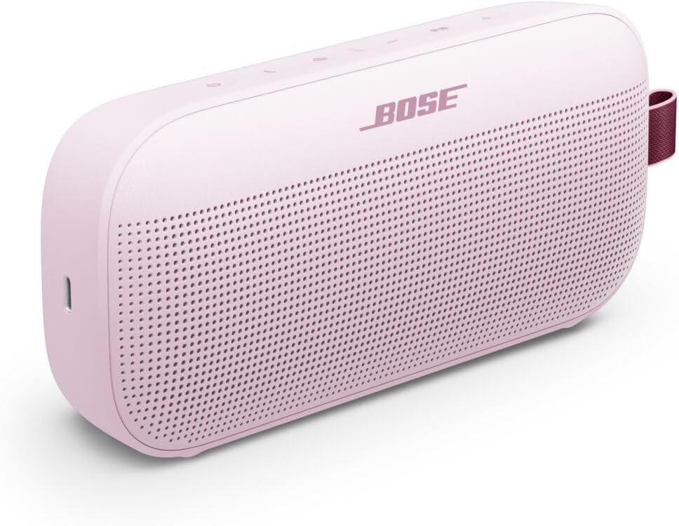imageBose SoundLink Flex Portable Bluetooth Speaker 2nd Gen Portable Outdoor Speaker with HiFi Audio Up to 12 Hours Battery Life Waterproof and Dustproof Citrus Yellow  Limited Edition ColorPetal Pink