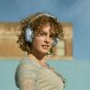 imageBose QuietComfort Bluetooth Headphones Wireless Headphones with Active Over Ear Noise Cancelling and Mic Deep Bass Up to 24 Hours of Playtime Petal Pink  Limited Edition ColorMoonstone Blue