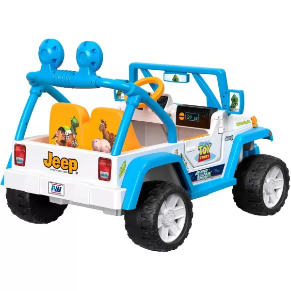 Power Wheels Disney Pixar Toy Story Jeep Wrangler 12V batterypowered rideon vehicle for preschool kids ages 37 years Amazon ExlclusiveToy Story 4