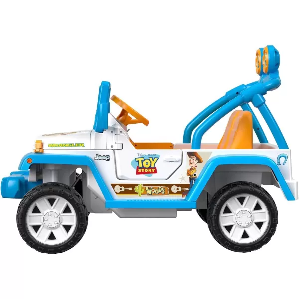 Power Wheels Disney Pixar Toy Story Jeep Wrangler 12V batterypowered rideon vehicle for preschool kids ages 37 years Amazon ExlclusiveToy Story 4