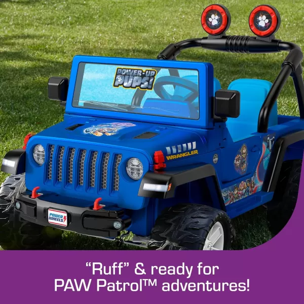 Power Wheels RideOn Toy PAW Patrol Mighty Movie Jeep Wrangler BatteryPowered Vehicle with Sounds Seats 2 Ages 3 YearsPaw Patrol Jeep