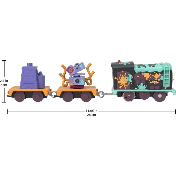 Thomas  Friends Motorized Toy Train Frosting Diesel Engine with Cargo Car  Robot Piece for Preschool Kids Ages 3 YearsFrosting Diesel