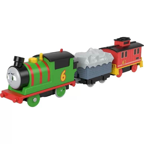 Thomas  Friends Motorized Toy Train Frosting Diesel Engine with Cargo Car  Robot Piece for Preschool Kids Ages 3 YearsPercy  Bruno