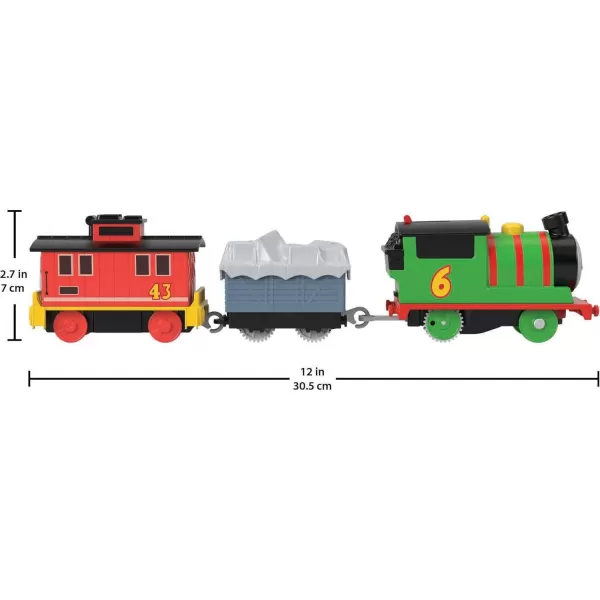 Thomas  Friends Motorized Toy Train Frosting Diesel Engine with Cargo Car  Robot Piece for Preschool Kids Ages 3 YearsPercy  Bruno