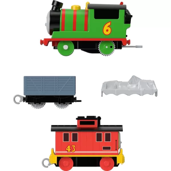 Thomas  Friends Motorized Toy Train Frosting Diesel Engine with Cargo Car  Robot Piece for Preschool Kids Ages 3 YearsPercy  Bruno