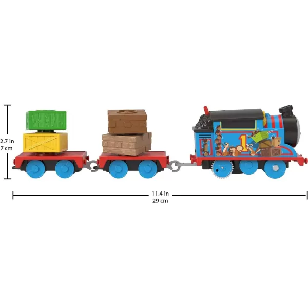 Thomas  Friends Motorized Toy Train Frosting Diesel Engine with Cargo Car  Robot Piece for Preschool Kids Ages 3 YearsThomas Cargo