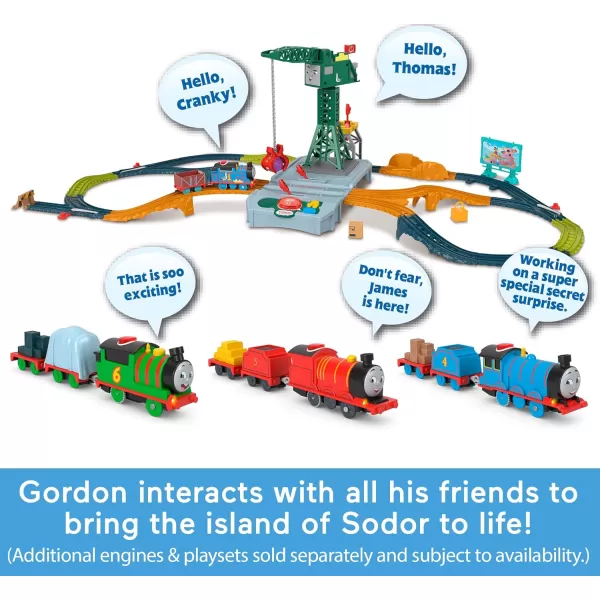 Thomas  Friends Motorized Toy Train Talking Gordon BatteryPowered Engine with Sounds  Phrases for Preschool Kids 3 YearsGordon