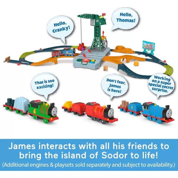 Thomas  Friends Motorized Toy Train Talking Gordon BatteryPowered Engine with Sounds  Phrases for Preschool Kids 3 YearsJames