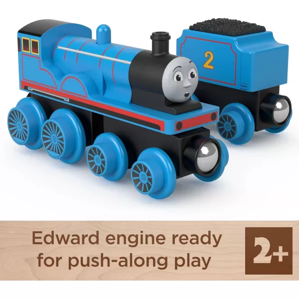 Thomas  Friends Wooden Railway Toy Train Henry PushAlong Wood Engine  Coal Car for Toddlers  Preschool Kids Ages 2 Years Amazon ExclusiveEdward