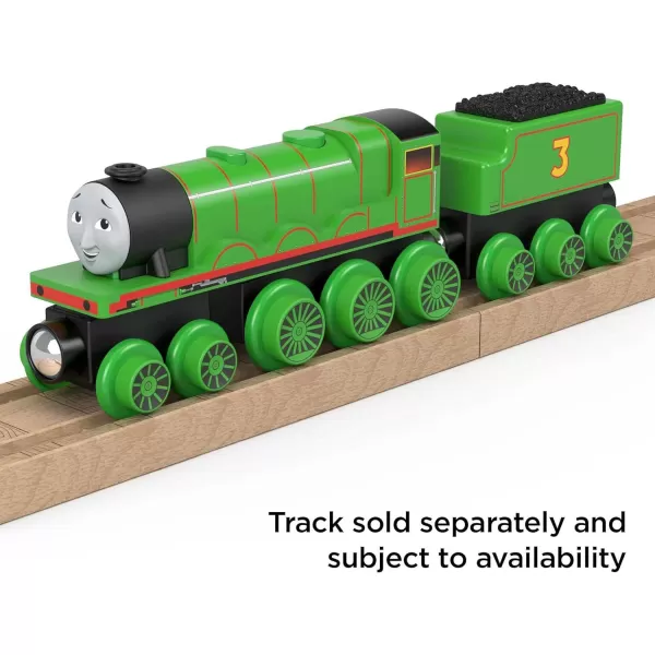 Thomas  Friends Wooden Railway Toy Train Henry PushAlong Wood Engine  Coal Car for Toddlers  Preschool Kids Ages 2 Years Amazon ExclusiveHenry