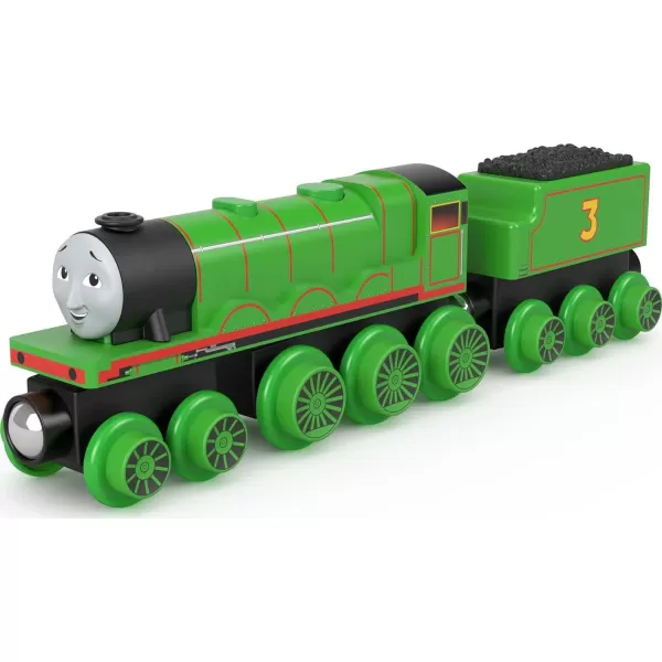 Thomas  Friends Wooden Railway Toy Train Henry PushAlong Wood Engine  Coal Car for Toddlers  Preschool Kids Ages 2 Years Amazon ExclusiveHenry