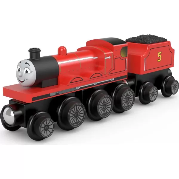 Thomas  Friends Wooden Railway Toy Train Henry PushAlong Wood Engine  Coal Car for Toddlers  Preschool Kids Ages 2 Years Amazon ExclusiveJames