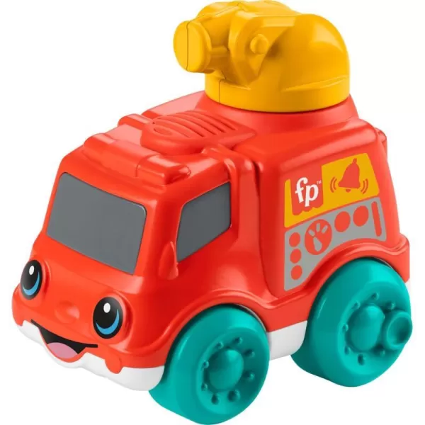 FisherPrice Baby Toy Rollin Tractor PushAlong Vehicle with Fine Motor Activities for Infants Ages 6 MonthsFire Truck