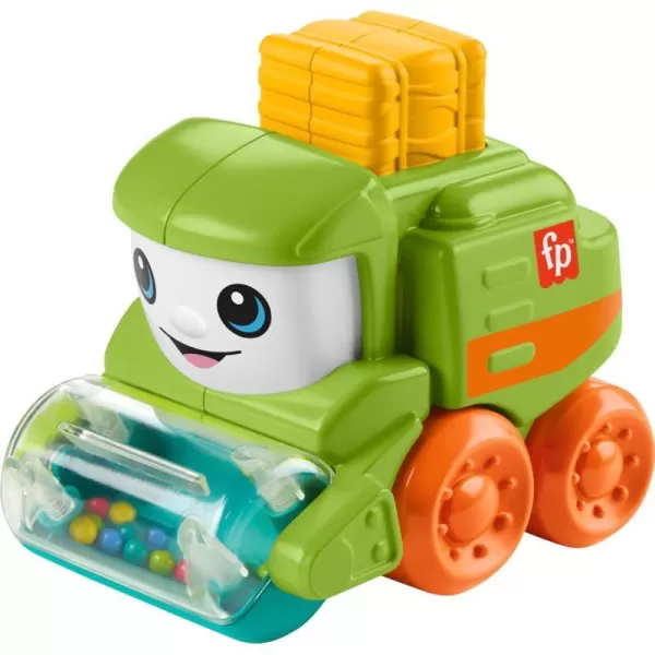 FisherPrice Baby Toy Rollin Tractor PushAlong Vehicle with Fine Motor Activities for Infants Ages 6 MonthsTractor