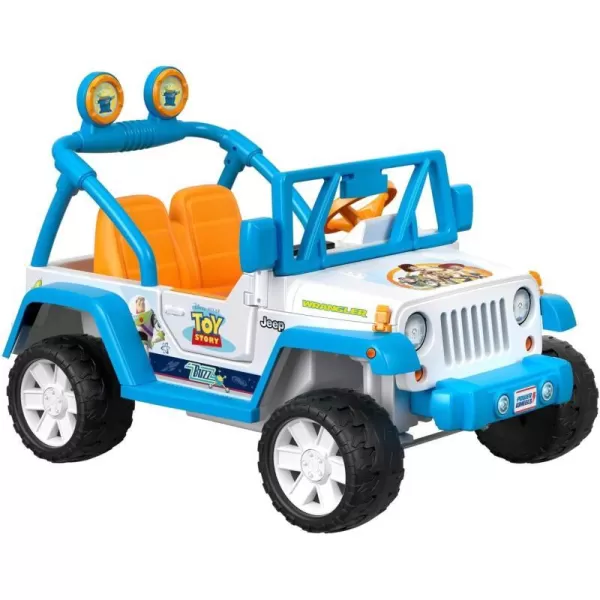 Power Wheels Disney Pixar Toy Story Jeep Wrangler 12V batterypowered rideon vehicle for preschool kids ages 37 years Amazon ExlclusiveToy Story 4