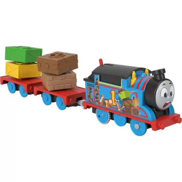 Thomas  Friends Motorized Toy Train Frosting Diesel Engine with Cargo Car  Robot Piece for Preschool Kids Ages 3 YearsThomas Cargo