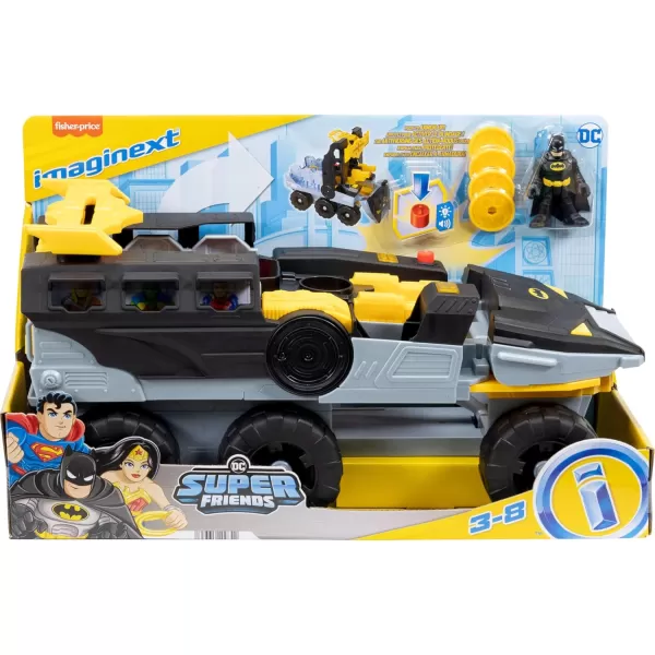 FisherPrice Imaginext DC Super Friends Batman Toy Transforming BatTank with Lights Sounds ampamp Figure for Pretend Play Kids Ages 3 Years