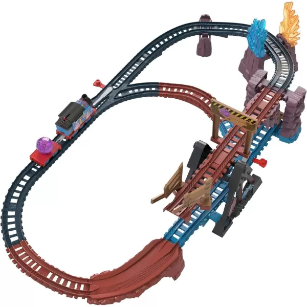 Thomas ampamp Friends Motorized Toy Train Set Crystal Caves Adventure with Thomas Tipping Bridge ampamp 8 Ft of Track for Preschool Kids Ages 3 Years