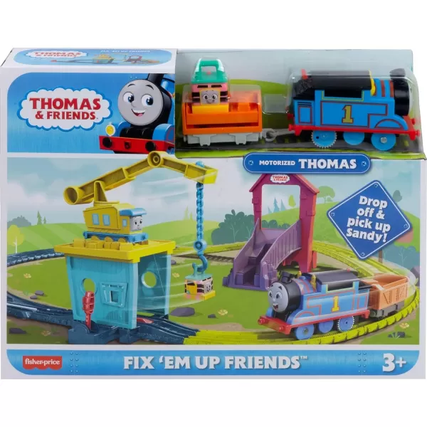 Thomas ampamp Friends Motorized Toy Train Set Paint Delivery with Thomas ampamp Troublesome Truck for Pretend Play Preschool Kids Ages 3 YearsCarly  Sandy Set