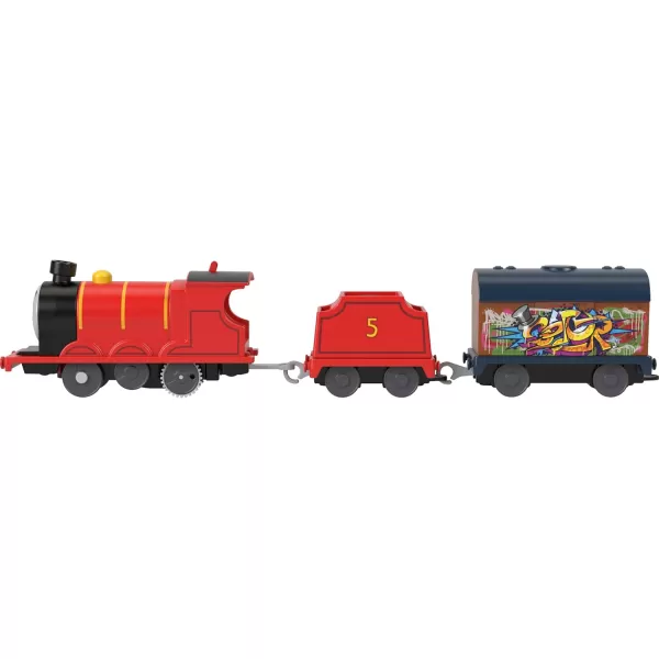 Thomas ampamp Friends Motorized Toy Train Wobbly Cake Thomas Engine with Cargo Cars ampamp Pieces for Pretend Play Preschool KidsAges 3 YearsNew James