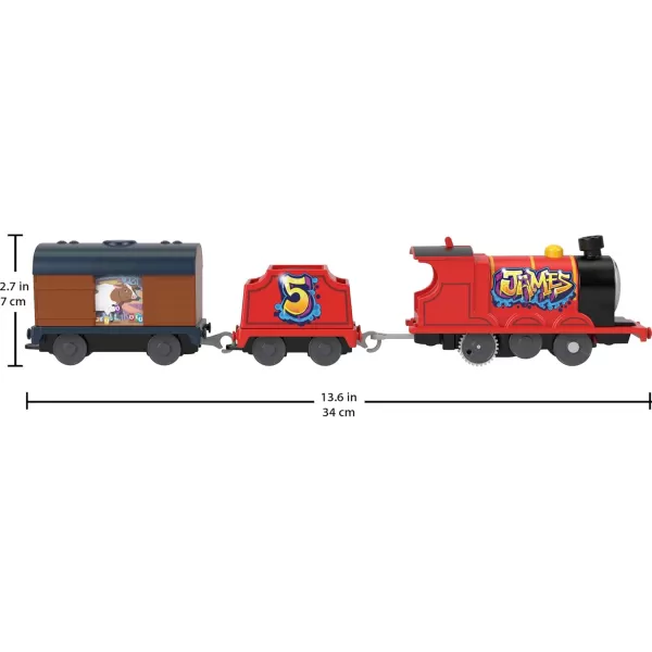 Thomas ampamp Friends Motorized Toy Train Wobbly Cake Thomas Engine with Cargo Cars ampamp Pieces for Pretend Play Preschool KidsAges 3 YearsNew James