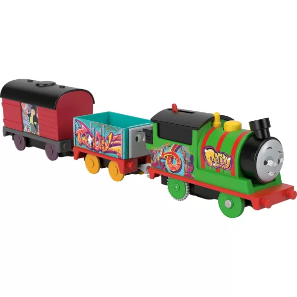 Thomas ampamp Friends Motorized Toy Train Wobbly Cake Thomas Engine with Cargo Cars ampamp Pieces for Pretend Play Preschool KidsAges 3 YearsNew Percy