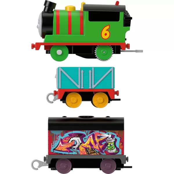 Thomas ampamp Friends Motorized Toy Train Wobbly Cake Thomas Engine with Cargo Cars ampamp Pieces for Pretend Play Preschool KidsAges 3 YearsNew Percy