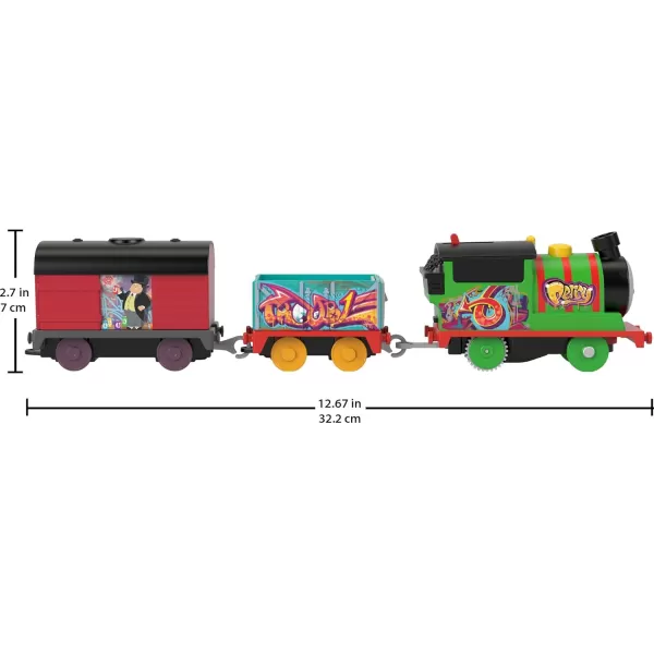 Thomas ampamp Friends Motorized Toy Train Wobbly Cake Thomas Engine with Cargo Cars ampamp Pieces for Pretend Play Preschool KidsAges 3 YearsNew Percy