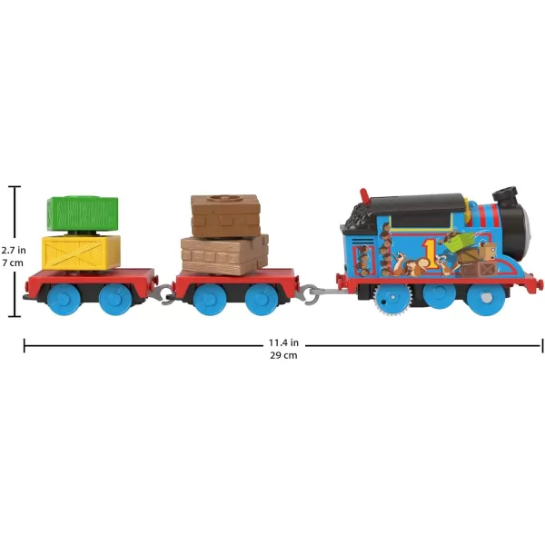 Thomas ampamp Friends Motorized Toy Train Wobbly Cake Thomas Engine with Cargo Cars ampamp Pieces for Pretend Play Preschool KidsAges 3 YearsThomas Cargo