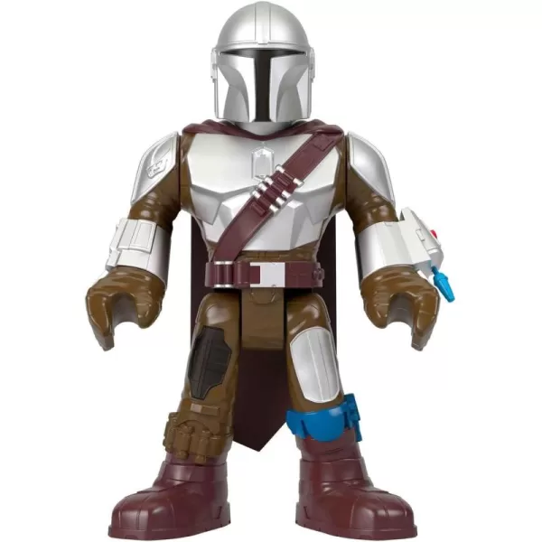 FisherPrice Imaginext Star Wars Toy The Mandalorian XXL Figure 16 Inch Tall Poseable Character with Launcher for Kids Ages 3 YearsMandalorian XXL