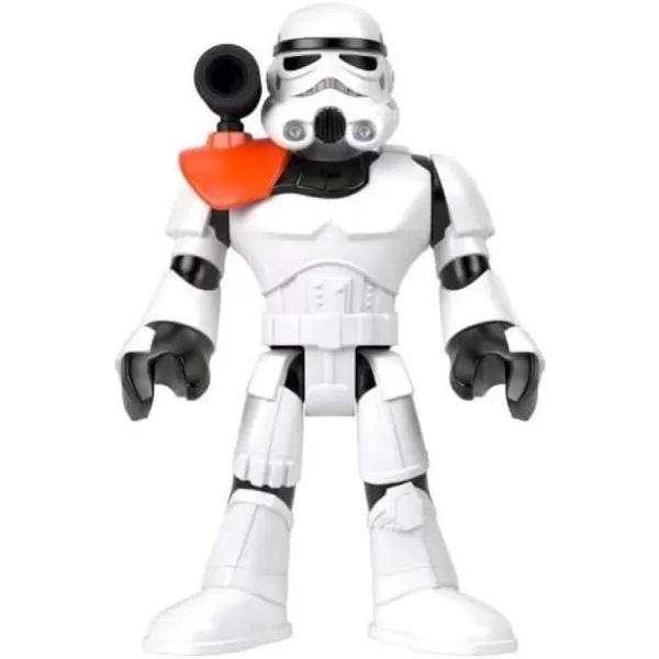 FisherPrice Imaginext Star Wars Toy The Mandalorian XXL Figure 16 Inch Tall Poseable Character with Launcher for Kids Ages 3 YearsStorm Trooper XXL