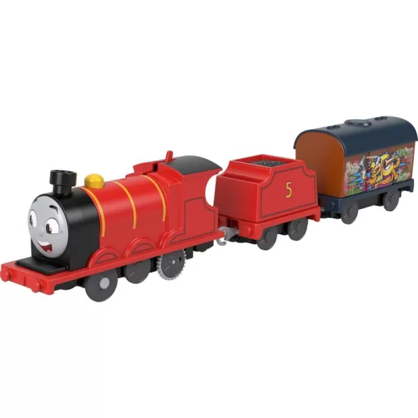 Thomas ampamp Friends Motorized Toy Train Wobbly Cake Thomas Engine with Cargo Cars ampamp Pieces for Pretend Play Preschool KidsAges 3 YearsNew James