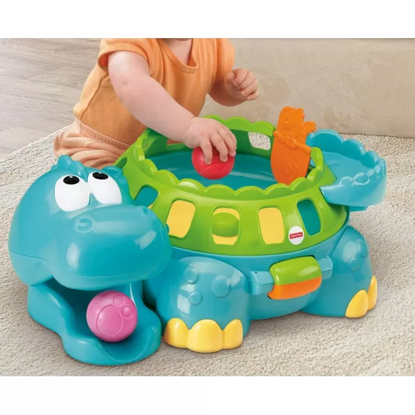 FisherPrice Baby Crawling Toy Poppity Pop Musical Dino Ball Popper Dinosaur With Music amp Sounds For Infants Ages 6 MonthsFrustration Free