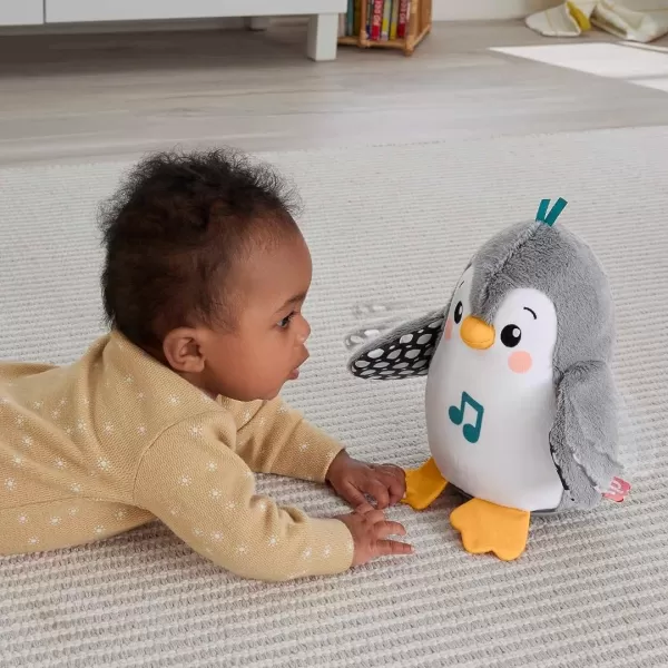 FisherPrice Baby Plush Baby Toy Flap amp Wobble Penguin with Music and Motion For Tummy Time To SitAt Sensory PlayFisherPrice Baby Plush Baby Toy Flap amp Wobble Penguin with Music and Motion For Tummy Time To SitAt Sensory Play