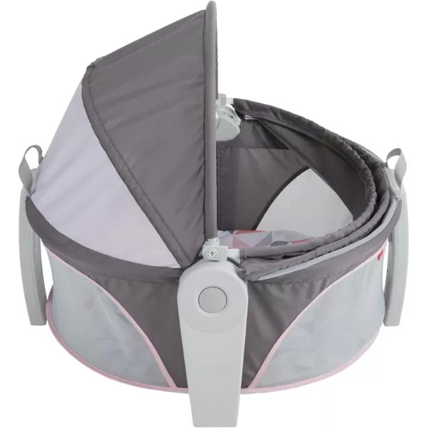 FisherPrice Baby Portable Bassinet and Play Space OntheGo Baby Dome with 2 Toys and Canopy Puppy Perfection Amazon ExclusiveRosy Windmill