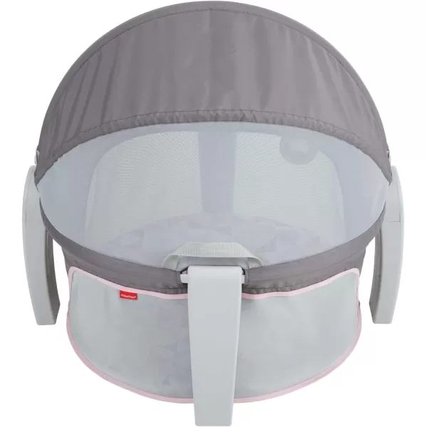 FisherPrice Baby Portable Bassinet and Play Space OntheGo Baby Dome with 2 Toys and Canopy Puppy Perfection Amazon ExclusiveRosy Windmill