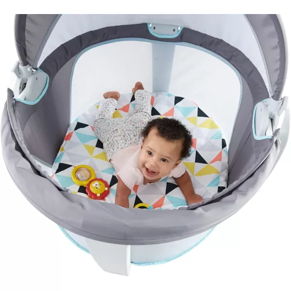 FisherPrice Baby Portable Bassinet and Play Space OntheGo Baby Dome with 2 Toys and Canopy Puppy Perfection Amazon ExclusiveWindmill