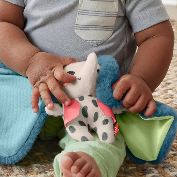 FisherPrice Baby Sensory Toy Planet Friends All Ears Lovey Plush Elephant for Newborns Ages 3 MonthsLovey